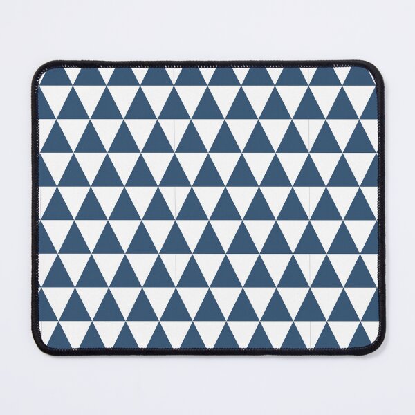 Item preview, White And Denim Triangle Grid Pattern designed and sold by pattern-archive.