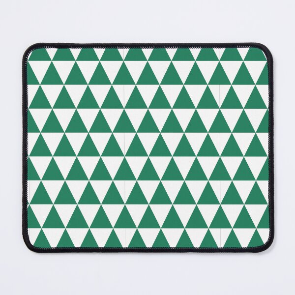 Item preview, White And Green Triangle Grid Pattern designed and sold by pattern-archive.