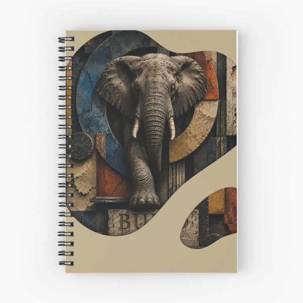 Item preview, Deep Work Engineer Geometric Elephant Stone Relief Home Office Wall Art Poster designed and sold by SavannaStrikes.