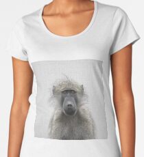 Baboon - Colorful Women's Premium T-Shirt