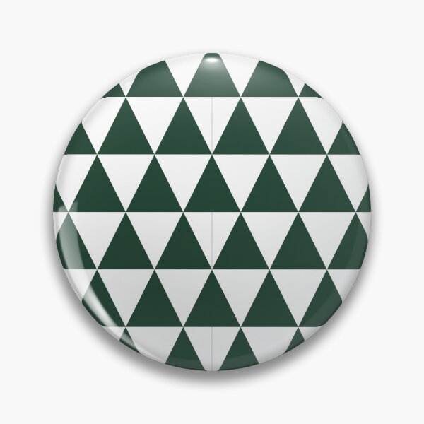 Item preview, White And Forest Green Triangle Grid Pattern designed and sold by pattern-archive.