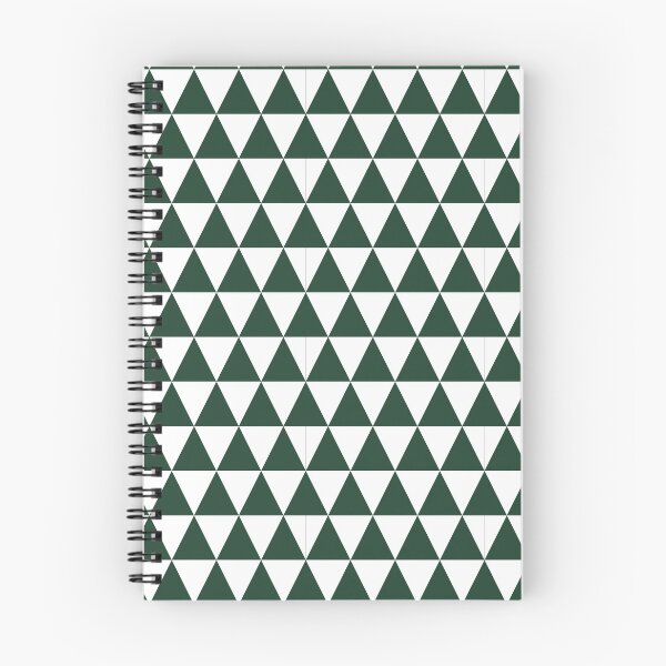 Item preview, White And Forest Green Triangle Grid Pattern designed and sold by pattern-archive.