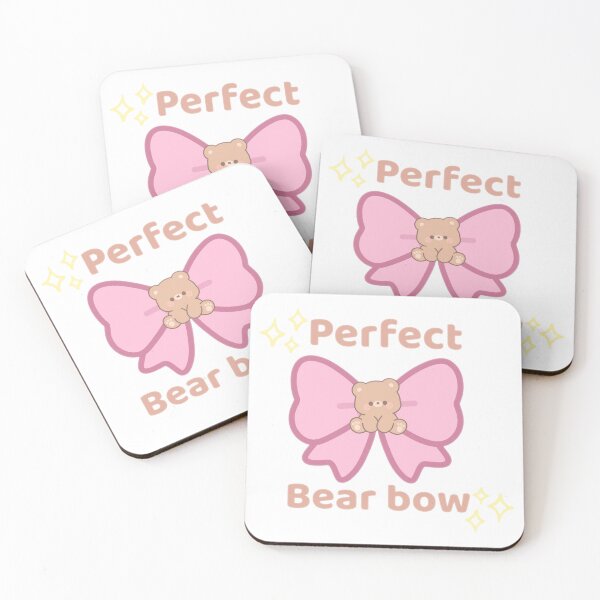 Item preview, Perfect Bear Bow Cute Aesthetic Whimsical Pastel Sticker designed and sold by Rehnair.
