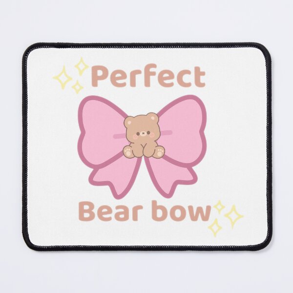 Item preview, Perfect Bear Bow Cute Aesthetic Whimsical Pastel Sticker designed and sold by Rehnair.