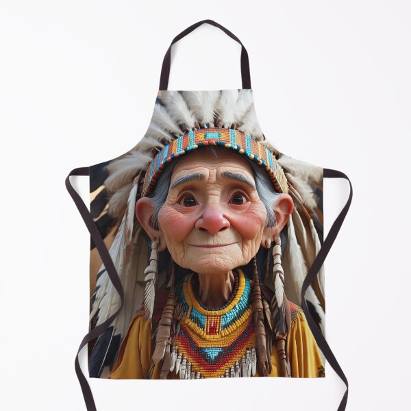 Item preview, Old woman playing an Indian designed and sold by Colin Bentham.