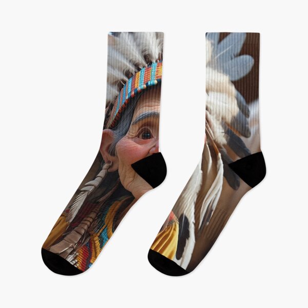 Item preview, Old woman playing an Indian designed and sold by Colin Bentham.