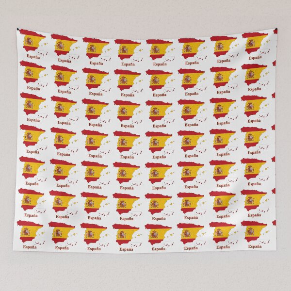Item preview, Map of Spain with its flag designed and sold by ManggaeJM.