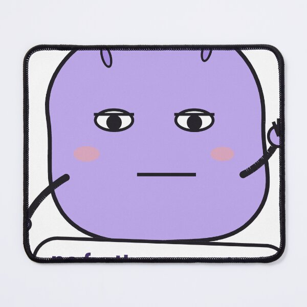 Item preview, No Further Questions Deadpan Blob Sticker designed and sold by QuirkyCartel.
