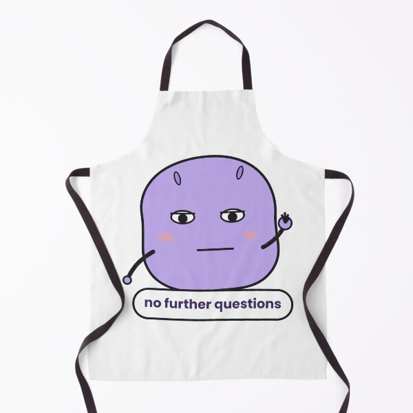 Item preview, No Further Questions Deadpan Blob Sticker designed and sold by QuirkyCartel.