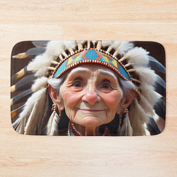 Item preview, Old woman playing an Indian designed and sold by Colin Bentham.