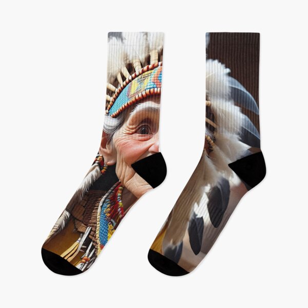 Item preview, Old woman playing an Indian designed and sold by Colin Bentham.