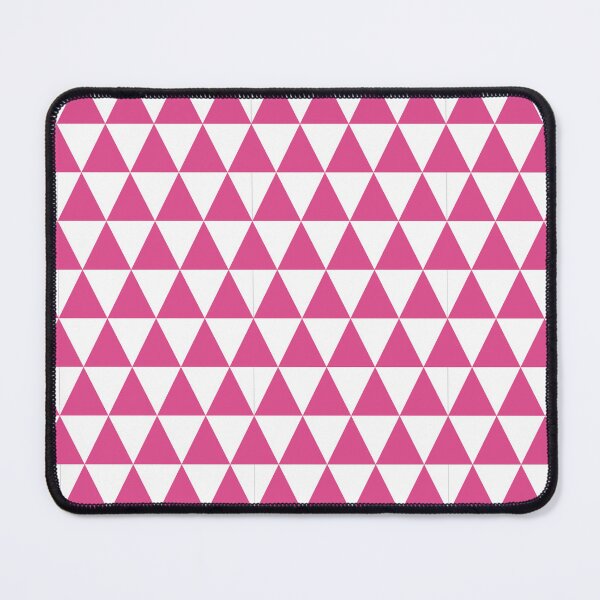 Item preview, White And Hot Pink Triangle Grid Pattern designed and sold by pattern-archive.
