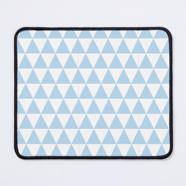 Item preview, White And Ice Blue Triangle Grid Pattern designed and sold by pattern-archive.
