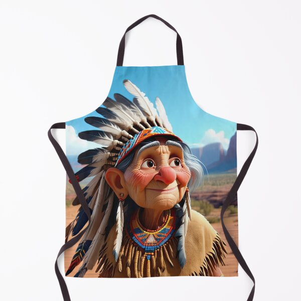 Item preview, Old woman playing an Indian designed and sold by Colin Bentham.