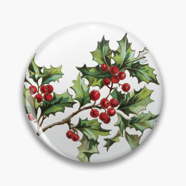 Item preview, Vintage Christmas Holly Botanical Illustration designed and sold by RGB-crayon.