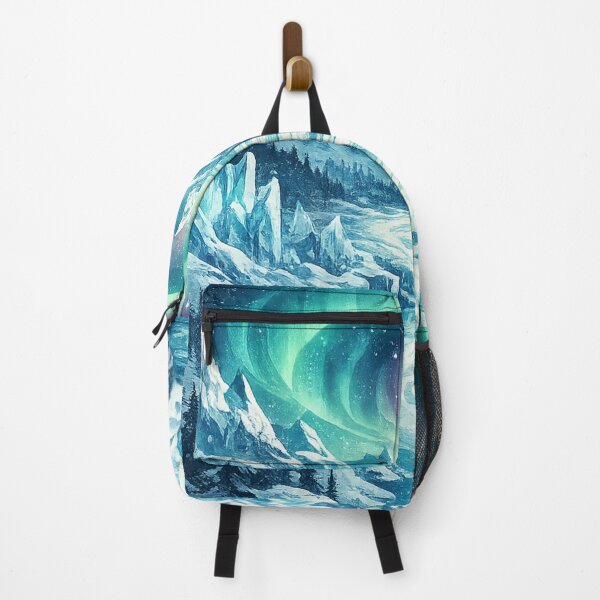 Item preview, Aurora Borealis: Northern Lights Snowy Mountain Peak Arctic Mystical designed and sold by irfanshikh.
