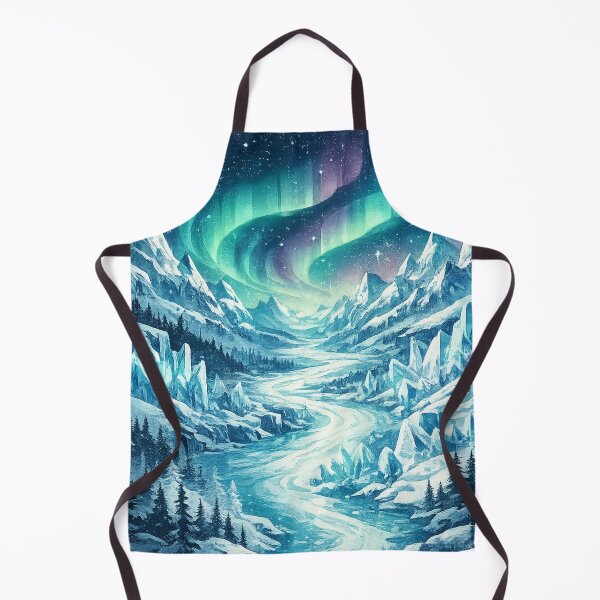 Item preview, Aurora Borealis: Northern Lights Snowy Mountain Peak Arctic Mystical designed and sold by irfanshikh.