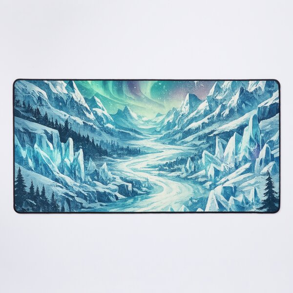 Item preview, Aurora Borealis: Northern Lights Snowy Mountain Peak Arctic Mystical designed and sold by irfanshikh.