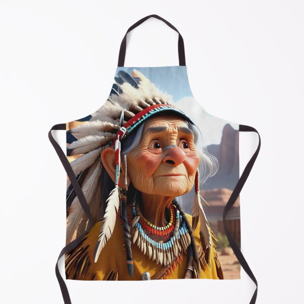 Item preview, Old woman playing an Indian designed and sold by Colin Bentham.