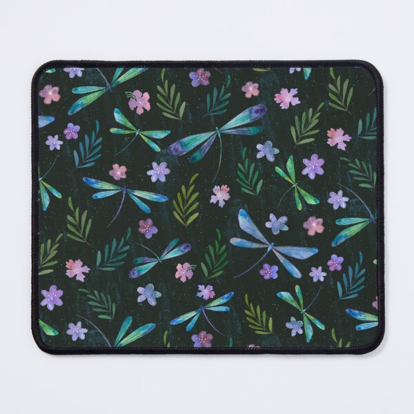 Item preview, Magical Dragonflies Black is Black designed and sold by Sukilopi.