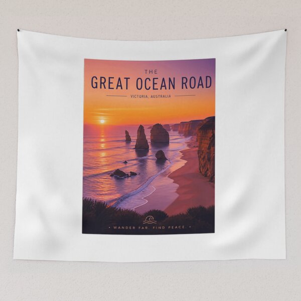 Item preview, The Great Ocean Road Victoria Australia Wander Far Find Peace Travel designed and sold by Simsimah26Parks.