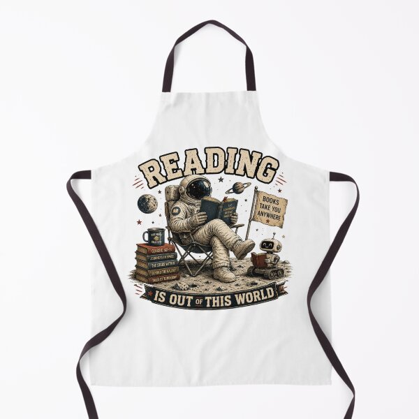 Item preview, Reading Is Out Of This World Funny Astronaut Book Lover Vintage Shirt designed and sold by Masloshop.