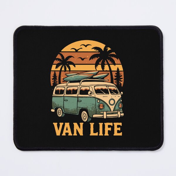 Item preview, Van Life Retro Camper Van Surf Beach Adventure Vintage T-Shirt Design designed and sold by phsycartwork.