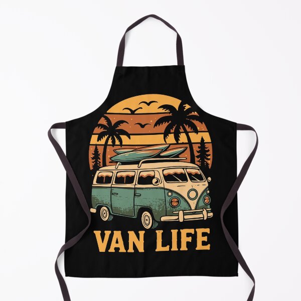 Item preview, Van Life Retro Camper Van Surf Beach Adventure Vintage T-Shirt Design designed and sold by phsycartwork.