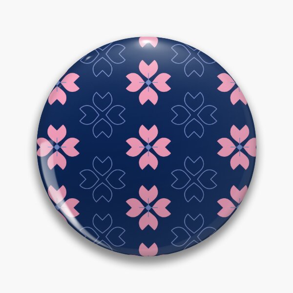 Item preview, Sakura Floral Pattern Geometric Mon Ornament designed and sold by Zaya_art.