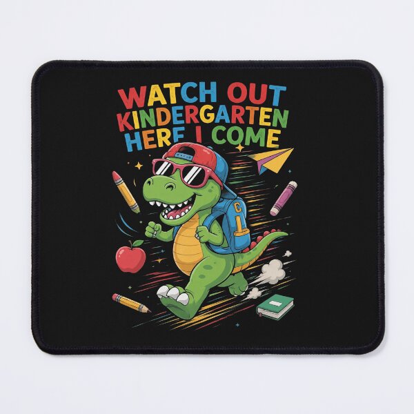 Item preview, Funny Dino Watch Out Kindergarten Here I Come Back to school designed and sold by kotastiart.
