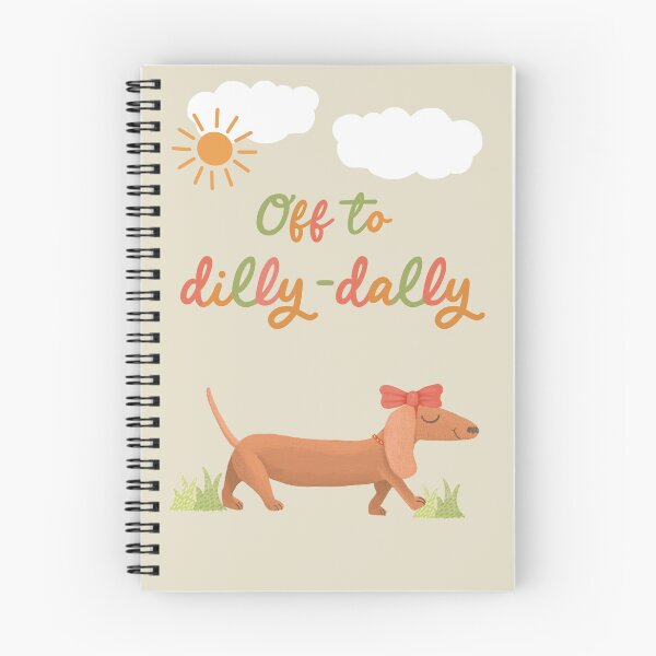Item preview, Off to dilly dally dachshund dog  designed and sold by palmandpaper.