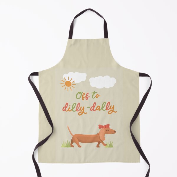 Item preview, Off to dilly dally dachshund dog designed and sold by palmandpaper.