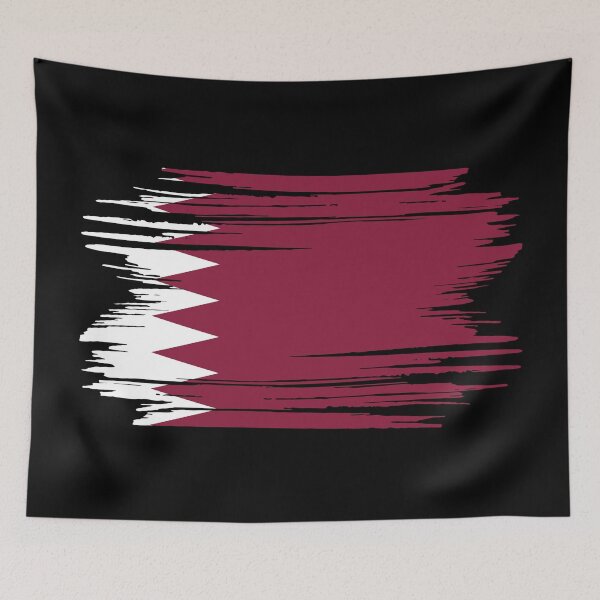 Item preview, Distressed Qatar Flag QA designed and sold by shitpostee.