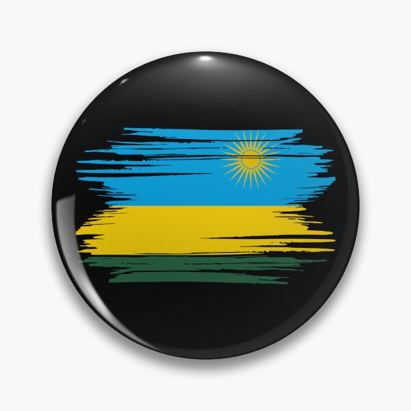 Item preview, Distressed Rwanda Flag RW designed and sold by shitpostee.