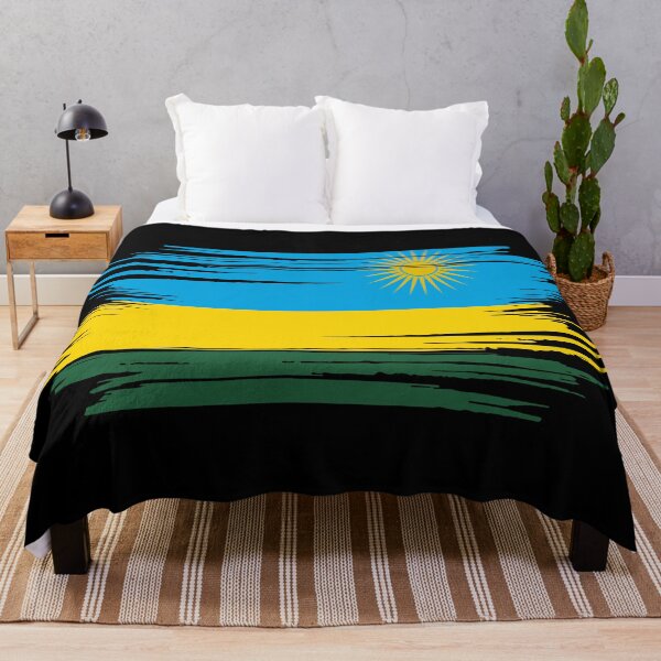 Item preview, Distressed Rwanda Flag RW designed and sold by shitpostee.