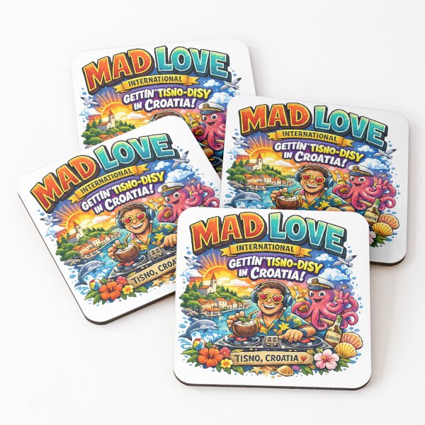 Item preview, Mad Love International – Gettin' Tisno-Disy in Croatia | Funny Music Festival T-Shirt Design | Tisno Beach Party Graphic | Print-on-Demand PNG Bundle designed and sold by Sushikidsntod.