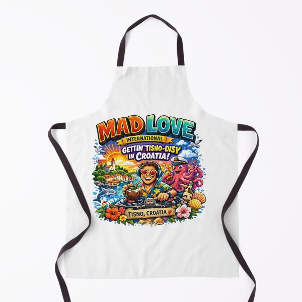 Item preview, Mad Love International – Gettin' Tisno-Disy in Croatia | Funny Music Festival T-Shirt Design | Tisno Beach Party Graphic | Print-on-Demand PNG Bundle designed and sold by Sushikidsntod.