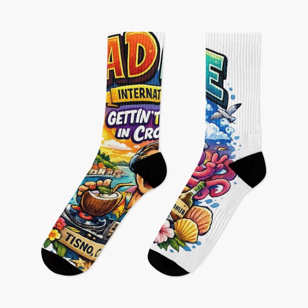Item preview, Mad Love International – Gettin' Tisno-Disy in Croatia | Funny Music Festival T-Shirt Design | Tisno Beach Party Graphic | Print-on-Demand PNG Bundle designed and sold by Sushikidsntoddlers.