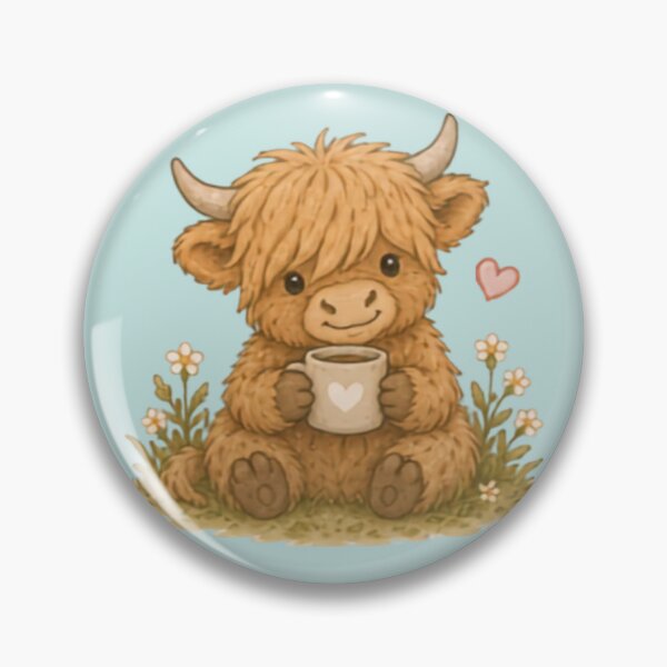 Item preview, Cute Cozy Highland Cow designed and sold by MellowMunchkins.