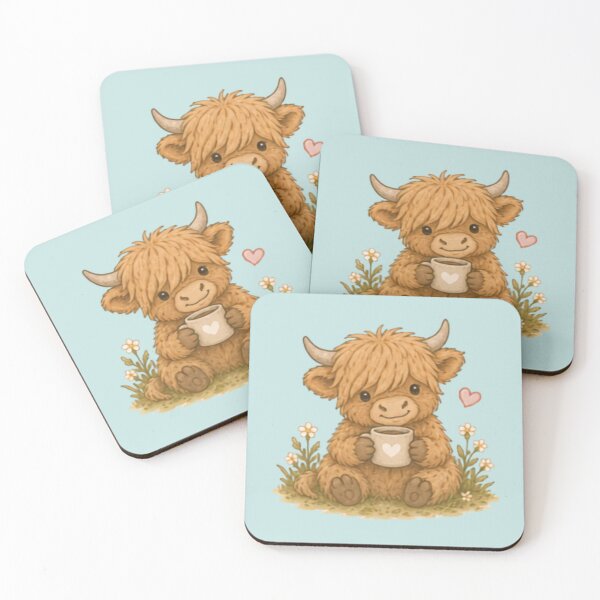 Item preview, Cute Cozy Highland Cow designed and sold by MellowMunchkins.