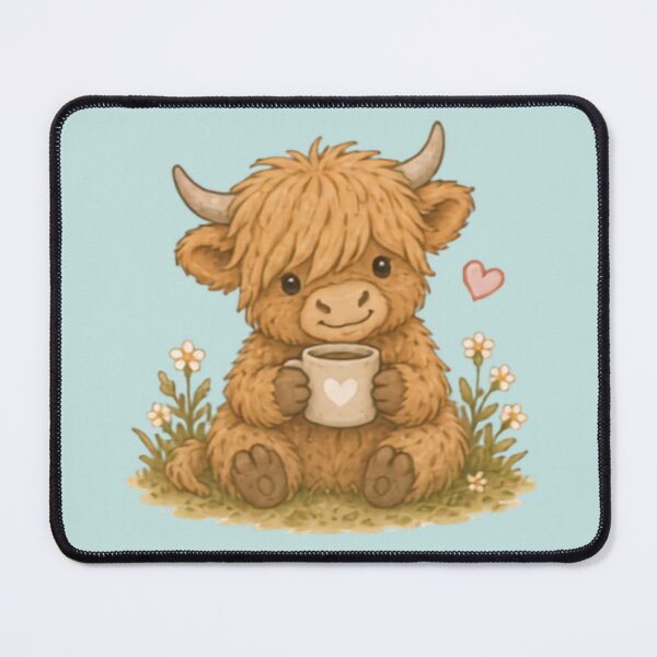 Item preview, Cute Cozy Highland Cow designed and sold by MellowMunchkins.