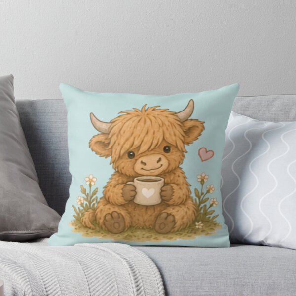 Item preview, Cute Cozy Highland Cow designed and sold by MellowMunchkins.