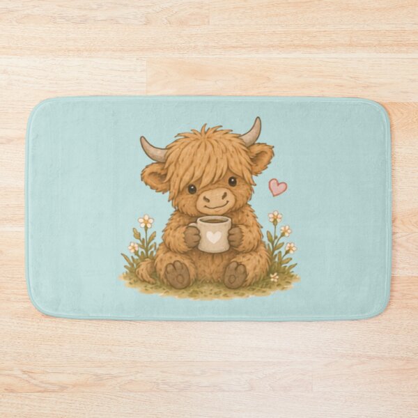 Item preview, Cute Cozy Highland Cow designed and sold by MellowMunchkins.
