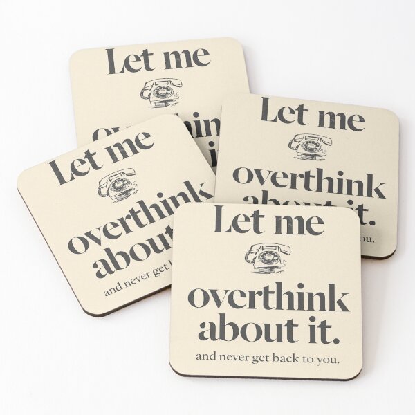 Item preview, Funny Corporate Overthinking T-Shirt - Let Me Overthink About It Tee, Retro Office Humor Shirt, Minimalist Anxiety Graphic Merch, Work From Home Gift designed and sold by NikaRka.