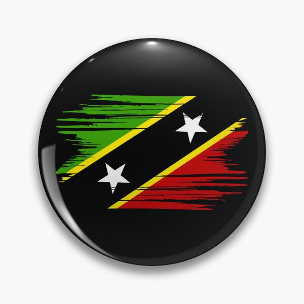 Item preview, Distressed Saint Kitts And Nevis Flag KN designed and sold by shitpostee.