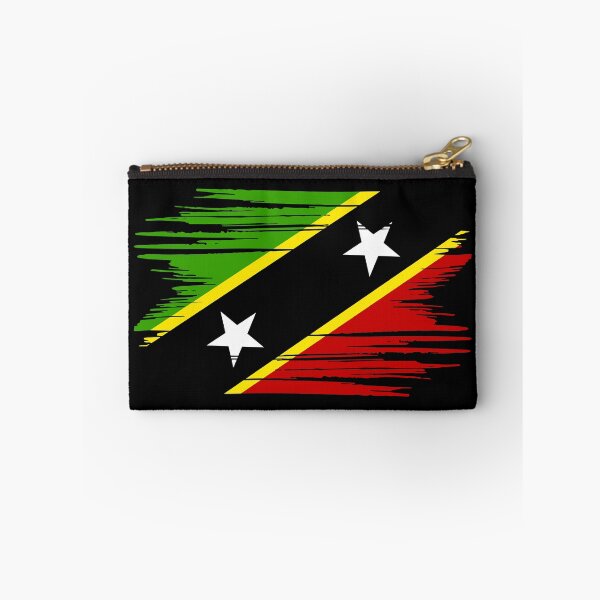 Item preview, Distressed Saint Kitts And Nevis Flag KN designed and sold by shitpostee.