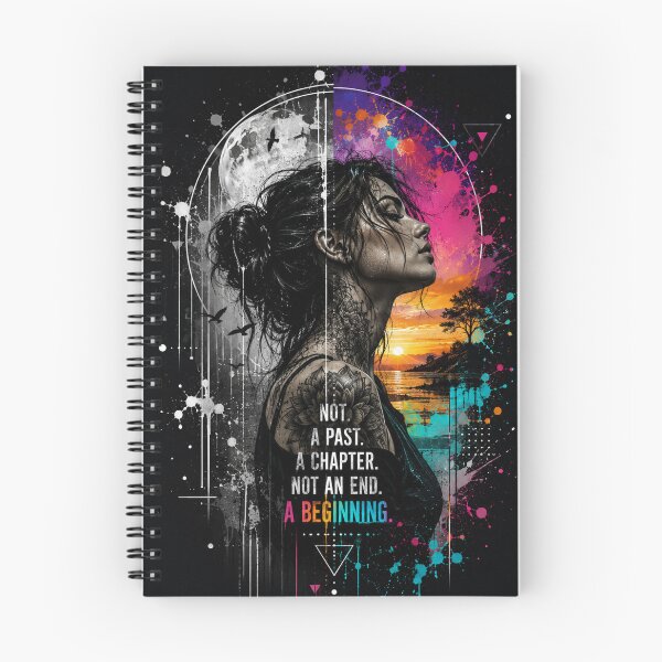 Item preview, No past. A chapter. A beginning. designed and sold by Personiq Kaleido.