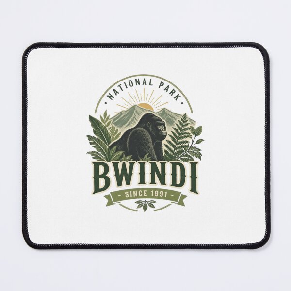 Item preview, National Park Bwindi Since 1991 Mountain Gorilla Trekking Uganda Safari Souvenir designed and sold by Simsimah26Parks.