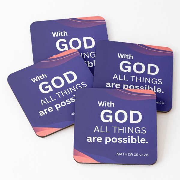 Item preview, With God All Things are Possible  designed and sold by Paytemplatehip .