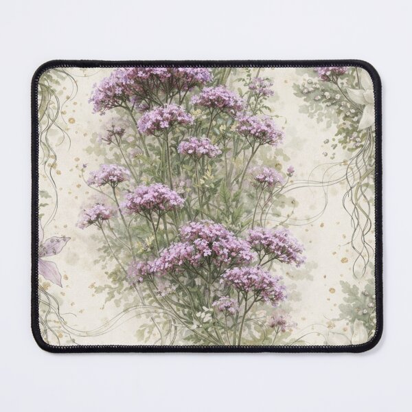 Item preview, Lavender Valerian Botanical Watercolor Wallpaper Pattern designed and sold by WitchyBotanicaArt.